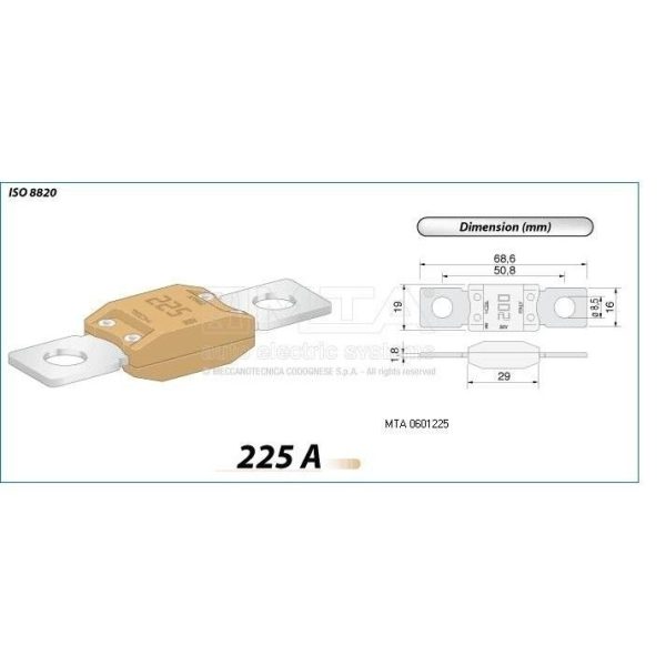 נתיך עומס MEGA 225A