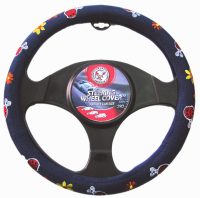 כיסוי הגה פרחים+חיפוש'רקום כחול