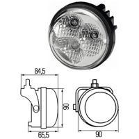פנס תאורה יום 33V-9V לד L — מתאים לצד שמאל