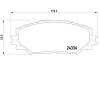 רפידת בלם לטויוטה קורולה — HEL8DB35500686 - טויוטה קורולה
