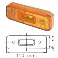פנס צד תליה משא' 2 3X11ברג' צ
