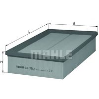 מסנן אויר לפולקסווגן גולף — MAHLX3502 - פולקסווגן גולף
