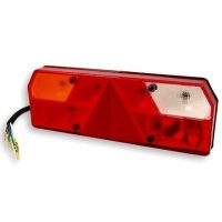 פנס אח' משאית משולש+מס' L 41X14 — מתאים לצד שמאל