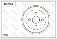 תוף בלם אחורי סיירון משנת 2006 מטריה מDHRD180.1 07