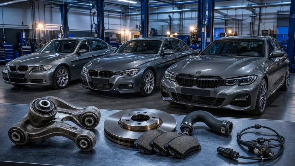 חלקי חילוף ל-BMW סדרה 3 מדורות E90, F30 ו-G20